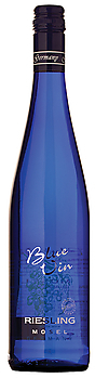 A bottle of Blue Vin Riesling wine