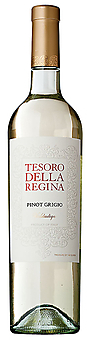 A bottle of Tesoro della Regina Pinot Grigio, 2010 wine